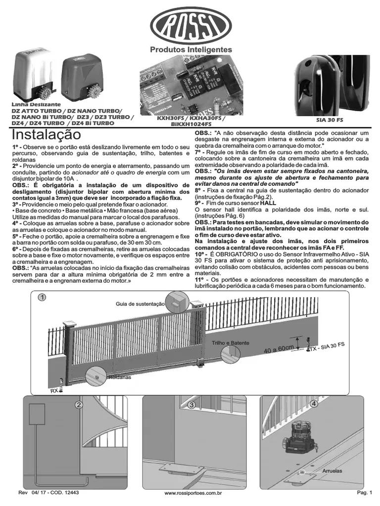 Motor Rossi DZ3 para Portones Automáticos: Guía Completa - Cuántos HP tiene un motor de portón eléctrico manual motor rossi dz3 - Cuántos HP tiene un motor de portón eléctrico