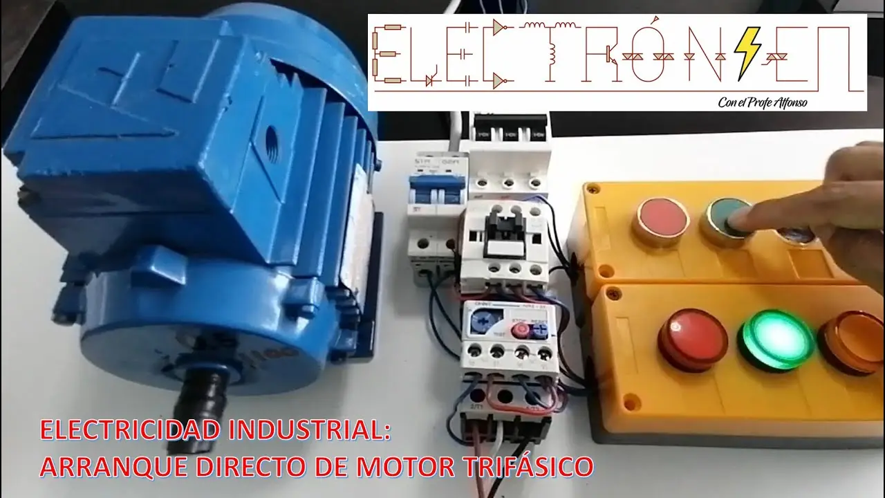 arranque directo de un motor trifasico - Qué es un arranque directo de motor trifásico