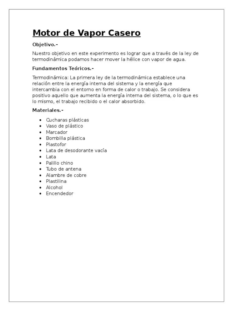 Motor de Vapor Casero: Guía Completa para Fabricar tu Propio Motor - Qué es un generador de vapor casero motor de vapor casero pdf - Qué es un generador de vapor casero